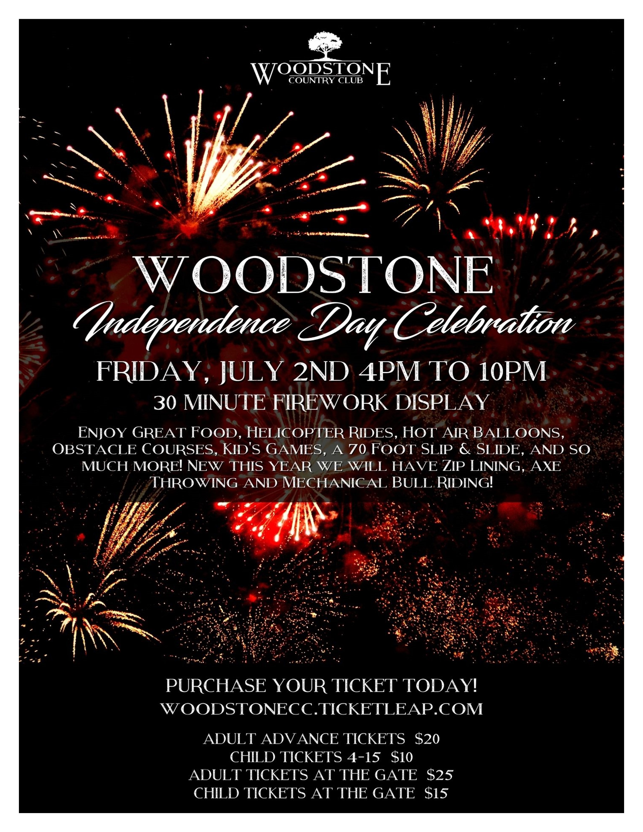 Independence Day Celebration - Woodstone Country Club and Lodge